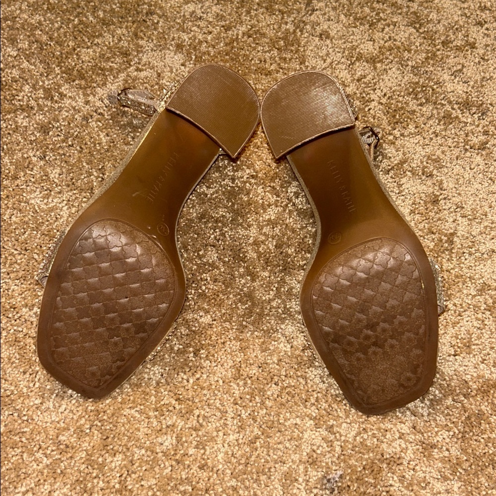 Kelly & Katie Gold Rhinestone Heel - Picture 6 of 7